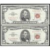 Image 1 : Lot of (2) 1963 $5 Legal Tender Notes
