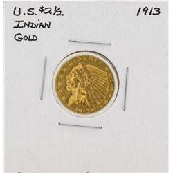 1913 $2 1/2 Indian Head Quarter Eagle Gold Coin