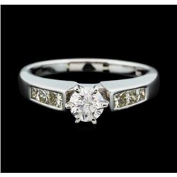 14KT White Gold 1.03ctw Diamond Ring