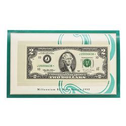 1995 $2 Federal Reserve Millennium STAR Note
