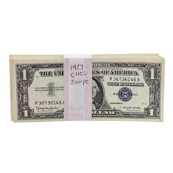 Lot of (200) 1957 $1 Silver Certificate Notes