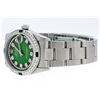 Image 7 : Rolex Midsize Stainless Steel Emerald and Diamond DateJust Wristwatch