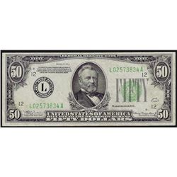 1934 $50 Federal Reserve Note