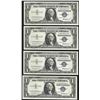 Image 1 : Lot of (4) Consecutive 1957 $1 Silver Certificate Notes Uncirculated