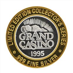 .999 Silver Grand Casino $10 Casino Gaming Token Limited Edition