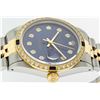 Image 7 : Gents Rolex Two Tone Blue Diamond and Sapphire Datejust Wristwatch