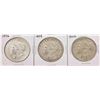 Image 1 : Lot of (3) Assorted Date $1 Morgan Silver Dollar Coins