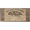 Image 1 : 1864 $20 The State of Georgia Obsolete Bank Note