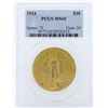 Image 1 : 1924 $20 St. Gaudens Double Eagle Gold Coin PCGS MS65