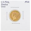 Image 1 : 1926 $2.50 Indian Head Quarter Eagle Gold Coin