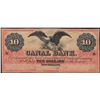 Image 1 : 1800's $10 Canal Bank New Orleans Obsolete Bank Note