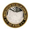 Image 1 : .999 Silver Mirage Las Vegas Nevada $10 Casino Limited Edition Gaming Token