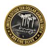 Image 2 : .999 Silver Mirage Las Vegas Nevada $10 Casino Limited Edition Gaming Token