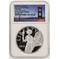 2016-S American Liberty Silver Medal PF70 Ultra Cameo Early Releases