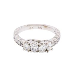14KT White Gold 1.27ctw Diamond Ring