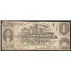 Image 1 : 1863 $1 The State of Alabama Obsolete Bank Note