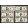 Image 1 : Lot of (6) 1963 $5 Legal Tender Notes