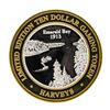 Image 1 : .999 Silver Harveys Lake Tahoe, Nevada $10 Casino Limited Edition Gaming Token