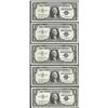 Image 1 : Lot of (5) Consecutive 1957 $1 Silver Certificate Notes Uncirculated