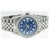 Image 3 : Mens Rolex Stainless Steel Blue String Diamond Datejust Wristwatch