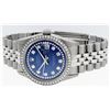 Image 9 : Mens Rolex Stainless Steel Blue String Diamond Datejust Wristwatch