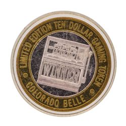 .999 Silver Colorado Belle Laughlin, Nevada $10 Casino Limited Edition Gaming To