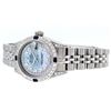 Image 4 : Rolex Stainless Steel Sapphire and Diamond Datejust Ladies Wristwatch