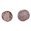 Image 2 : Lot of (2) 1540-1590 KB Hungary Ferdinand I - Madonna & Child Silver Denar Coins