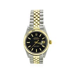 Men's 14KT Yellow Gold and Stainless Steel Rolex Two-Tone Datejust