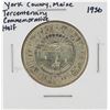 Image 1 : 1936 York County, Maine Tercentenary Commemorative Half Dollar Coin