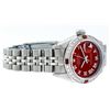 Image 7 : Rolex Ladies Stainless Steel Ruby and Diamond Datejust Wristwatch