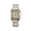 Image 1 : Cartier Tank Francaise Chronograph Quartz 18KT Two Tone Gold Mens Wristwatch