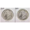 Image 1 : Lot of 1879 & 1889 $1 Morgan Silver Dollar Coins