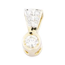 14KT Yellow Gold Ladies 0.45ctw Diamond Pendant