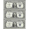 Image 1 : Lot of (3) Consecutive 1957 $1 Silver Certificate Notes