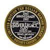 Image 2 : .999 Silver Silver Legacy Reno, Nevada $10 Casino Limited Edition Gaming Token