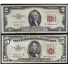 Image 1 : Lot of 1953A $2 & 1953 $5 Legal Tender STAR Notes