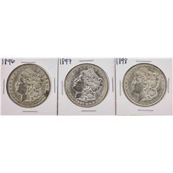 Set of 1896-1898 $1 Morgan Silver Dollar Coins