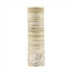 Roll of (50) 1951-S Brilliant Uncirculated Roosevelt Dimes