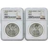 Image 1 : Set of 1983MO-1984MO Mexico 1 Onza Silver Libertad Coins NGC MS66