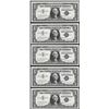 Image 1 : Lot of (5) Consecutive 1957 $1 Silver Certificate Notes Uncirculated