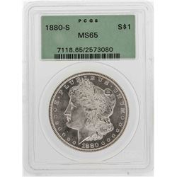 1880-S $1 Morgan Silver Dollar Coin PCGS MS65