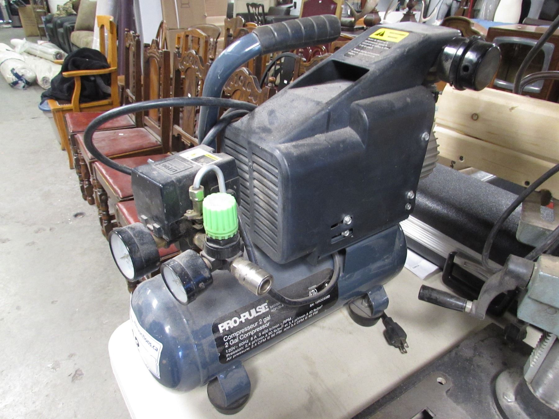 PRO-PULSE 2 GAL COMPRESSOR (3400 TR/MIN - RPM)