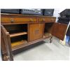 Image 2 : ANTIQUE ENGLISH OAK CARVED SIDE BOARD 60"L X 36"H X 18.5"D