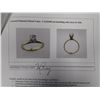 Image 2 : LADIES 10K WHITE & YELLOW GOLD DIAMOND SOLITAIRE RING (3.5GMS GOLD/0.72CTS DIAMONDS)