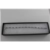 Image 2 : CERTIFIED 7.15 CT DIAMOND & BLUE TOPAZ TENNIS BRACELET  13 OVAL TOPAZES. CROSSOVER LINK DESIGN