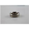 Image 2 : CERTIFIED MENS TITANIUM BAND RING.  2 GROOVES.  SMOOTH COMFORT FIT