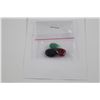 Image 2 : 23 CT. RUBY, EMERALD & SAPPHIRE GEMSTONES  2 OVAL & 1 PEAR CUT