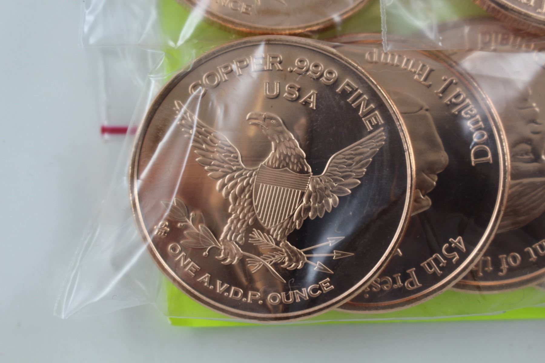 Trump Rounds 6 X .999 FINE COPPER DONALD TRUMP ROUNDS