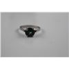 Image 2 : GARNET & MYSTIC TOPAZ SOLITAIRE RING.  2.5 CT ROUND CUT.  STERLING SILVER